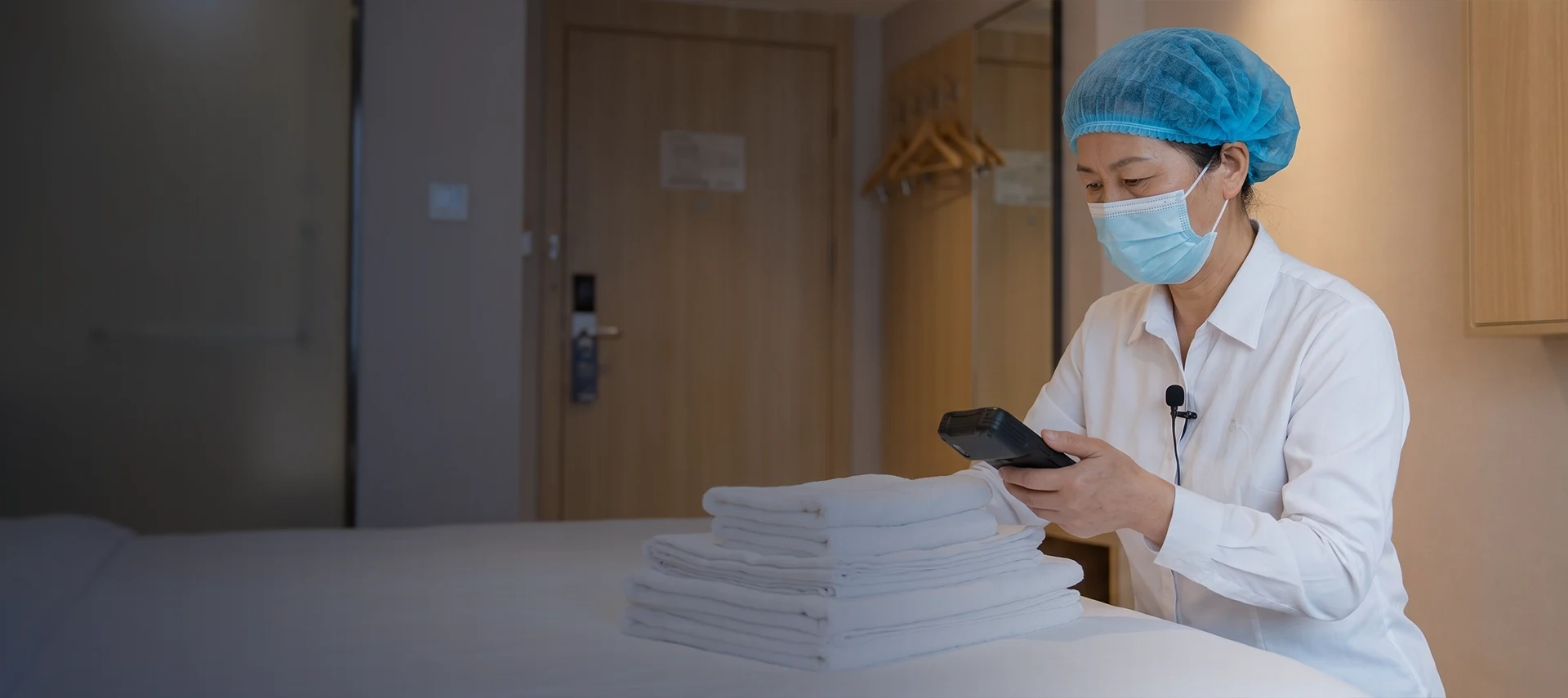 Hotel linen handling workflow used in the Fairfield by Marriott deployment reference