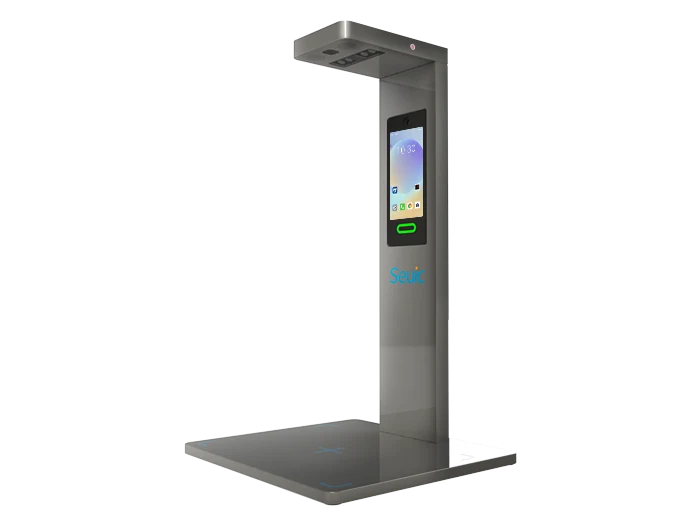 SEUIC G14 fixed barcode and document-processing station for parcel and warehouse workflows