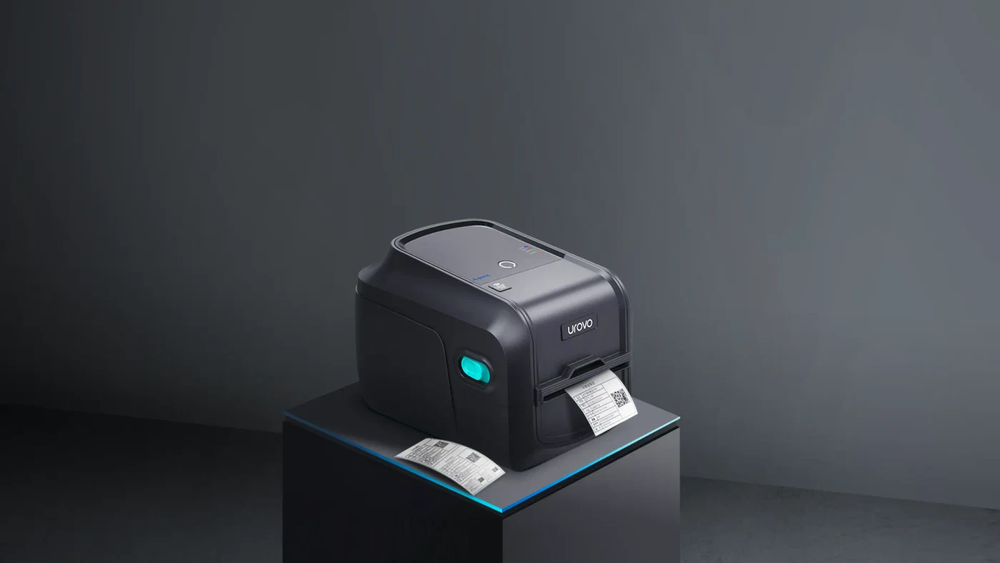 UROVO D81R Series desktop RFID printer and encoder