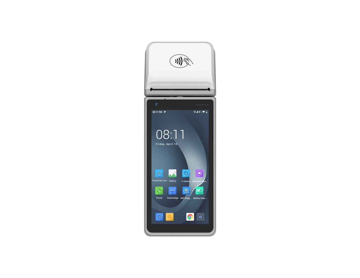 UROVO i9200 handheld Android payment terminal with receipt printer