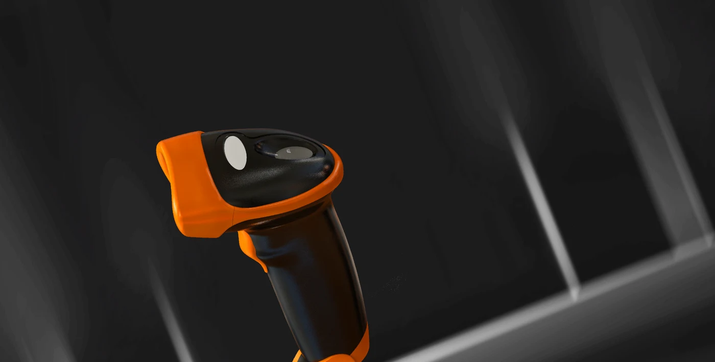UROVO S710 compact USB barcode scanner for paper and screen codes